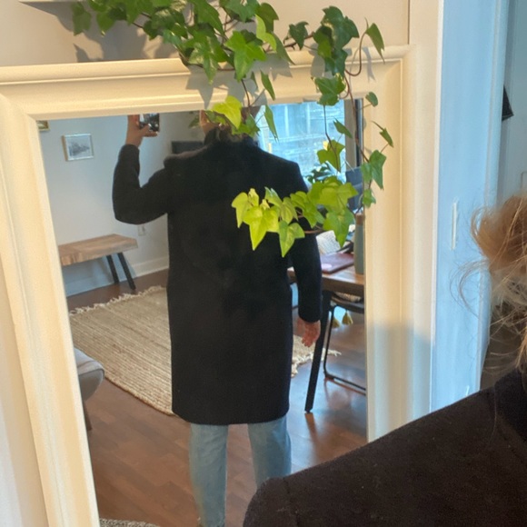 Claudi Pierlot coat - 90% wool / 10% cashmere - navy blue - Picture 5 of 8